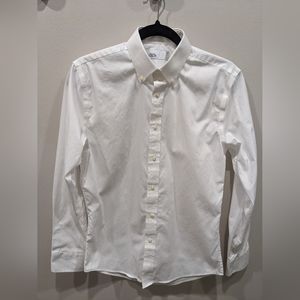 Men's white cotton Nordstrom Rack dress shirt